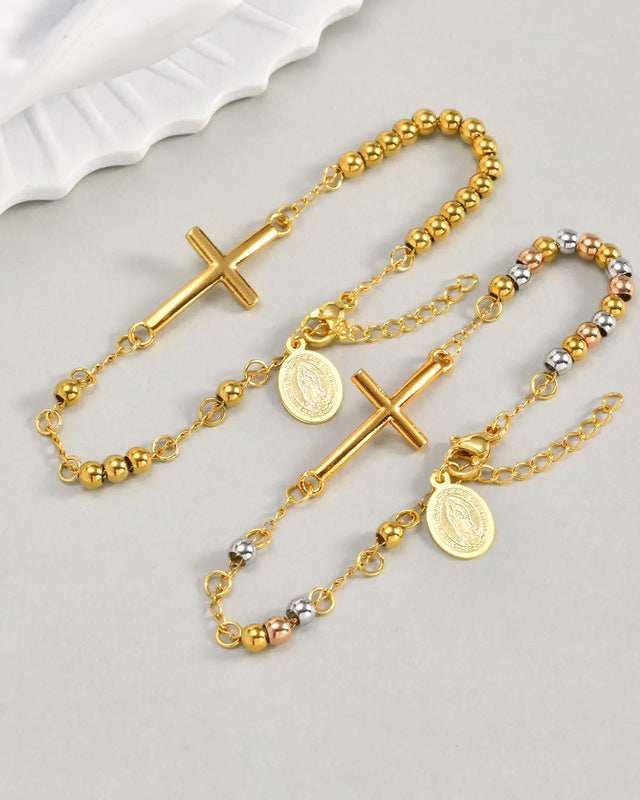 Elegante Armkette/ Armband in Gold, mit verschiedenen Motiven