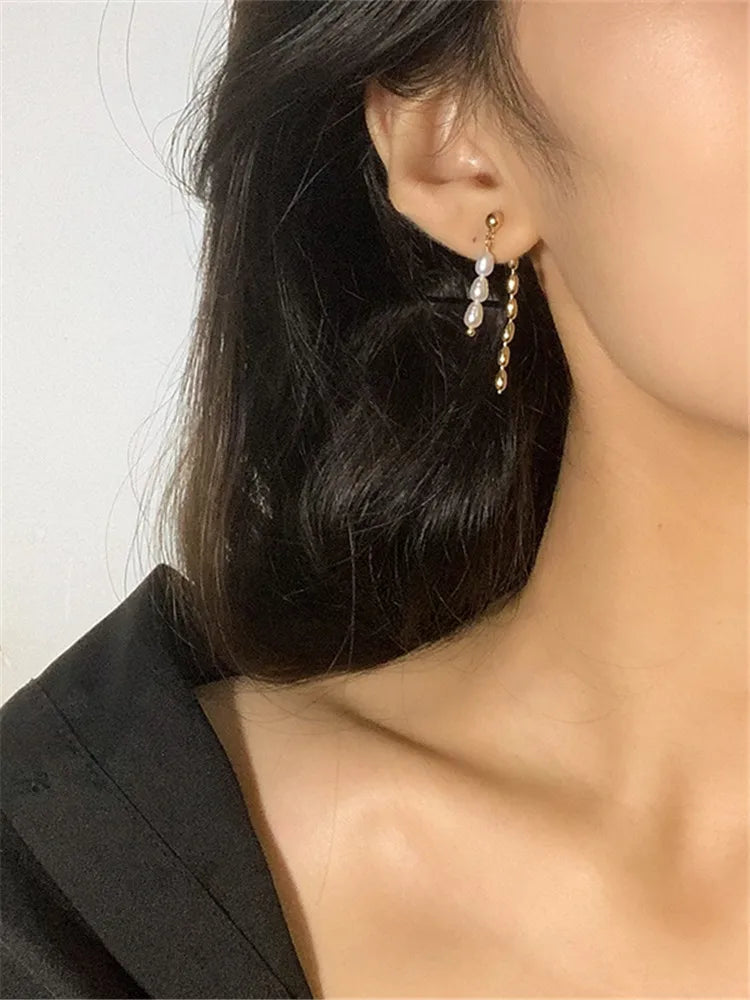 Elegante Perlenohrringe
