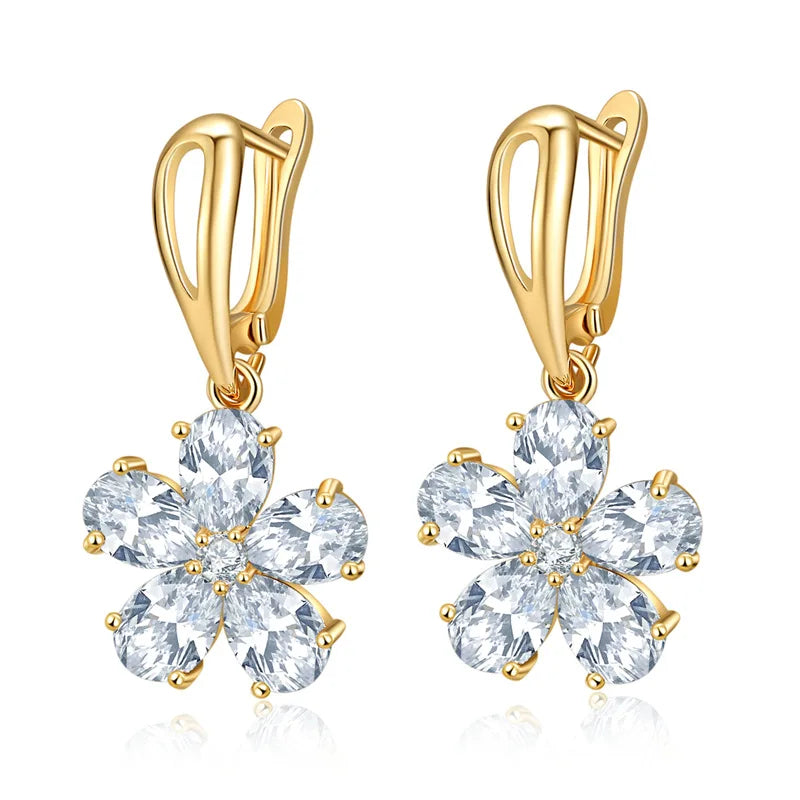 Elegante Blumen - Ohrringe - zeitlos und elegant