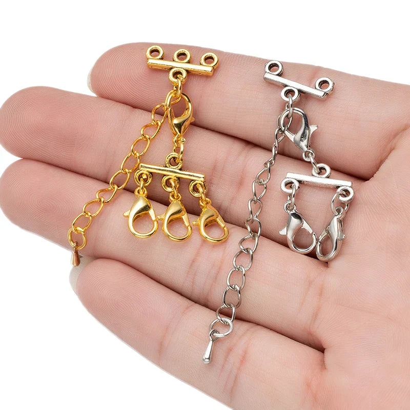 Doppelverschluss, 2 Stück - Kettenverschluss, Armbandverschluss