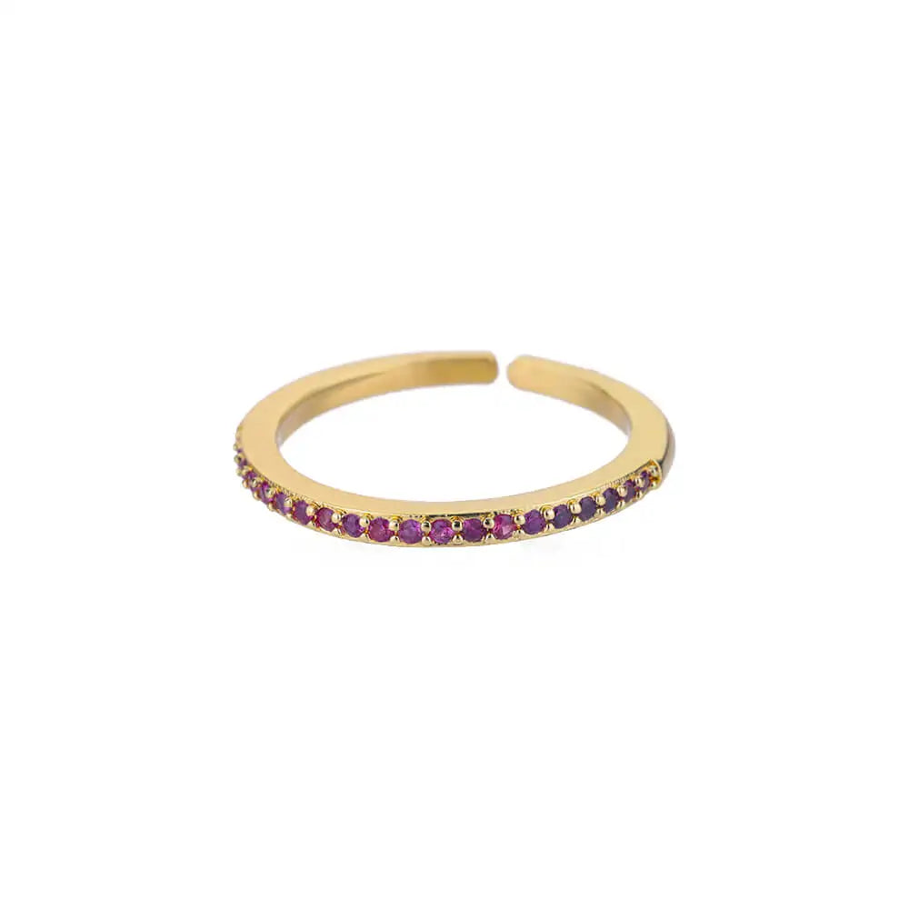 Eleganter Ring mit bunten Steinen, verschiedene Varianten