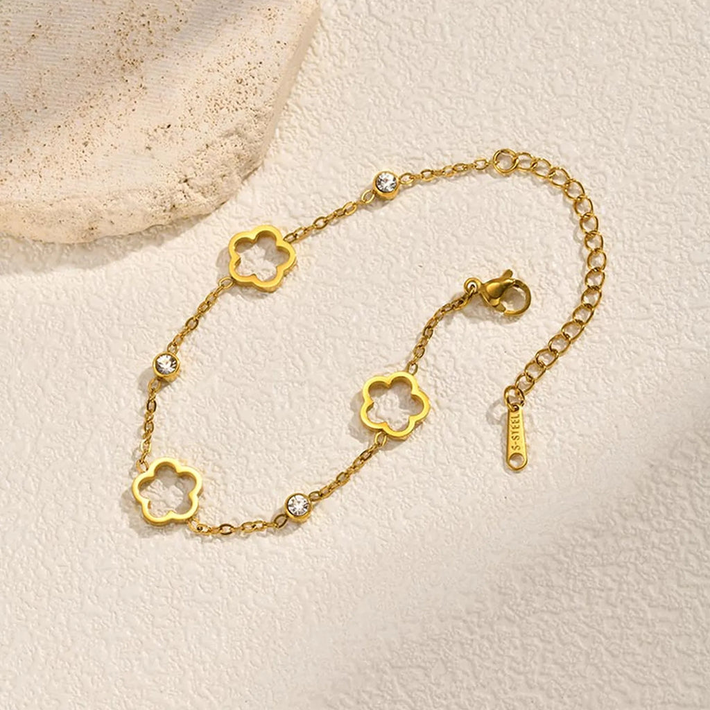 Elegante Armkette/ Armband in Gold, mit verschiedenen Motiven