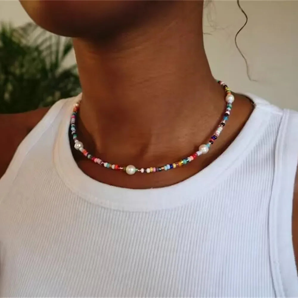 Boho Halsketten mit verschiedenen Anhängern in Gold