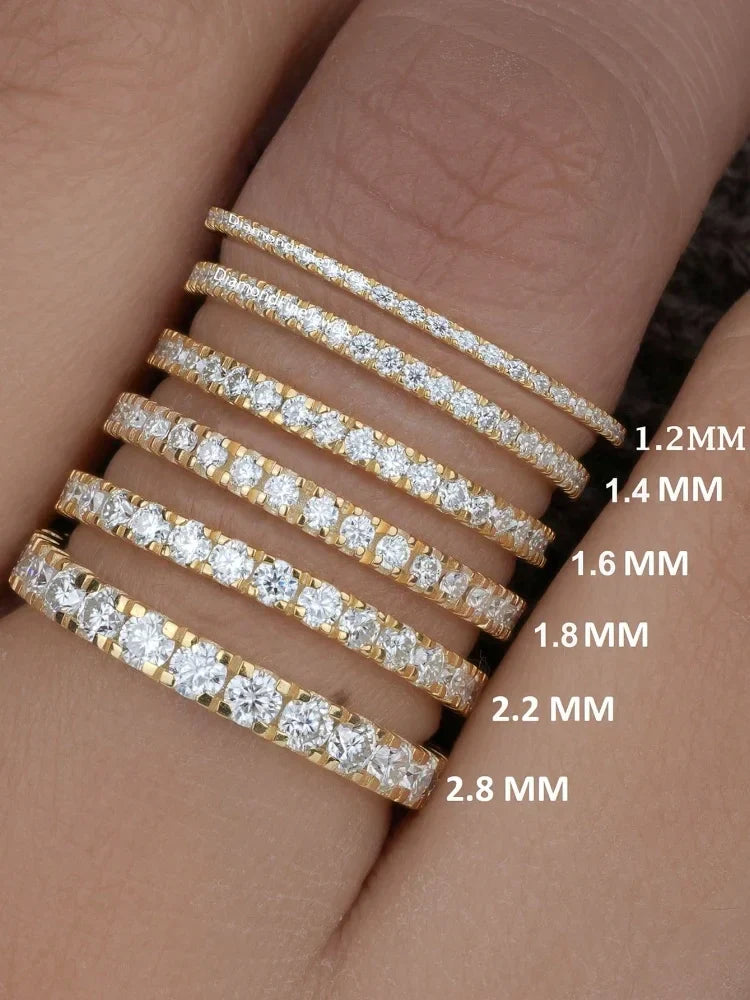 Eleganter, schmaler Ring, verschiedene Designs
