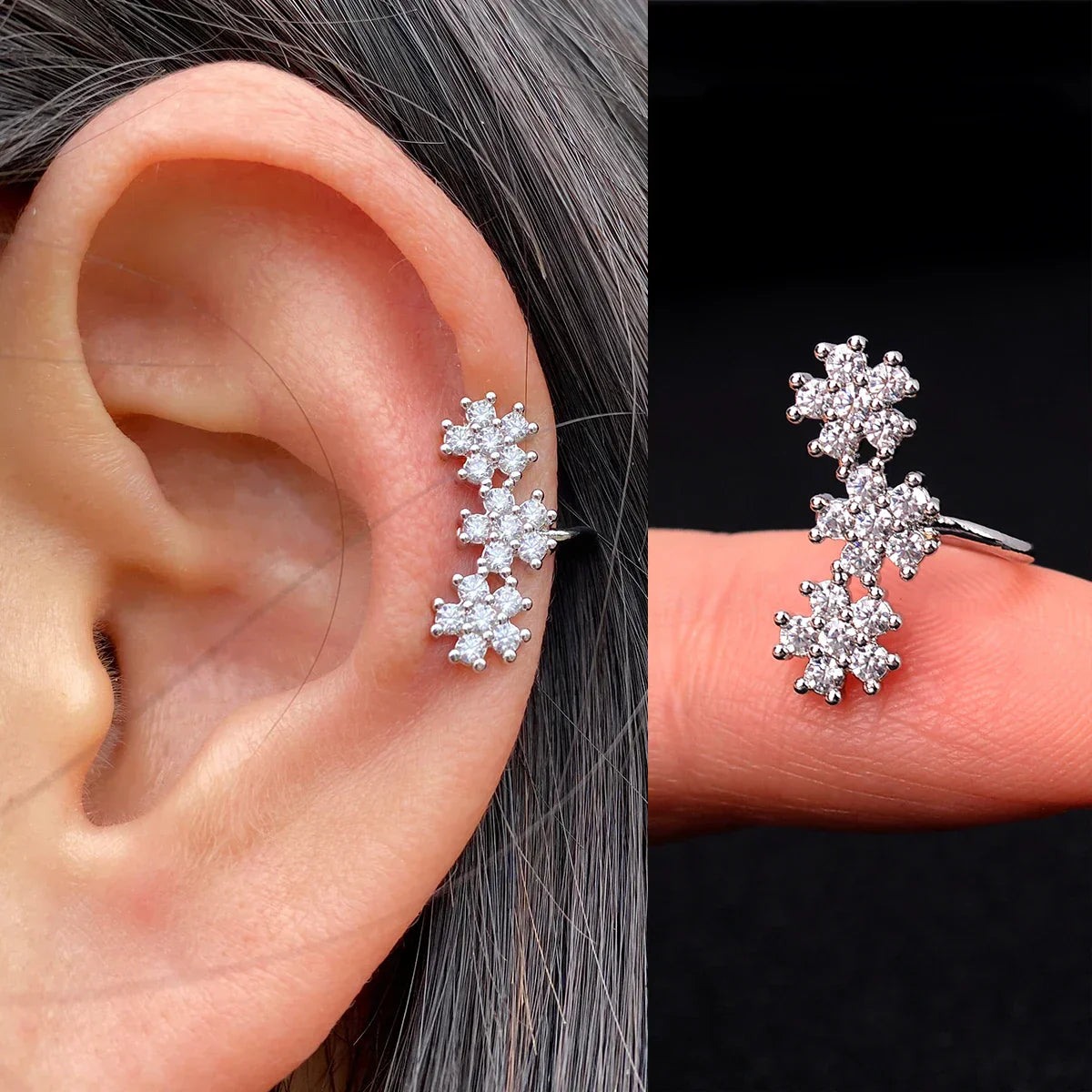 Elegante Earcuff´s, Ohrringe in zeitlosem Design