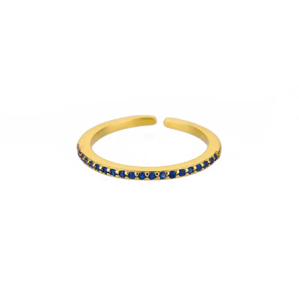 Eleganter Ring mit bunten Steinen, verschiedene Varianten