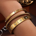 Elegante Armreife, 3er - Set, verschiedenen Designs