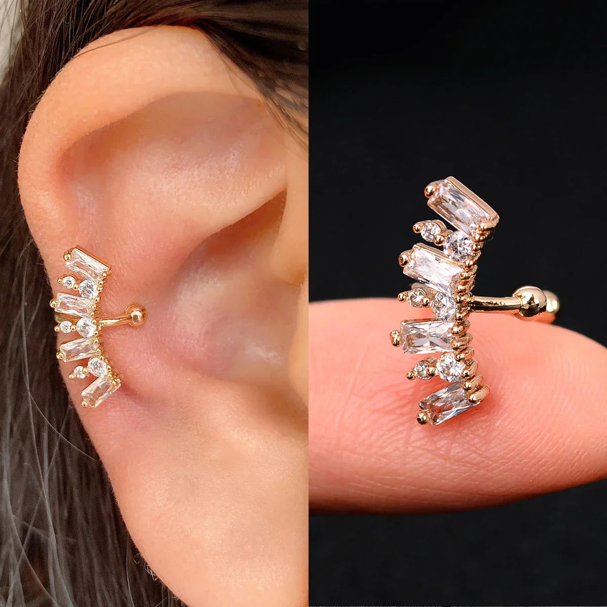 Elegante Earcuff´s, Ohrringe in zeitlosem Design