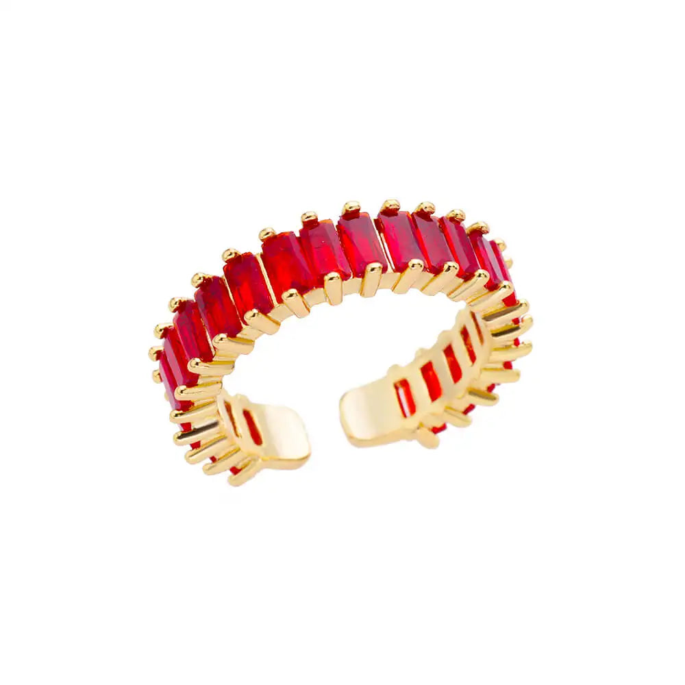 Eleganter Ring mit bunten Steinen, verschiedene Varianten