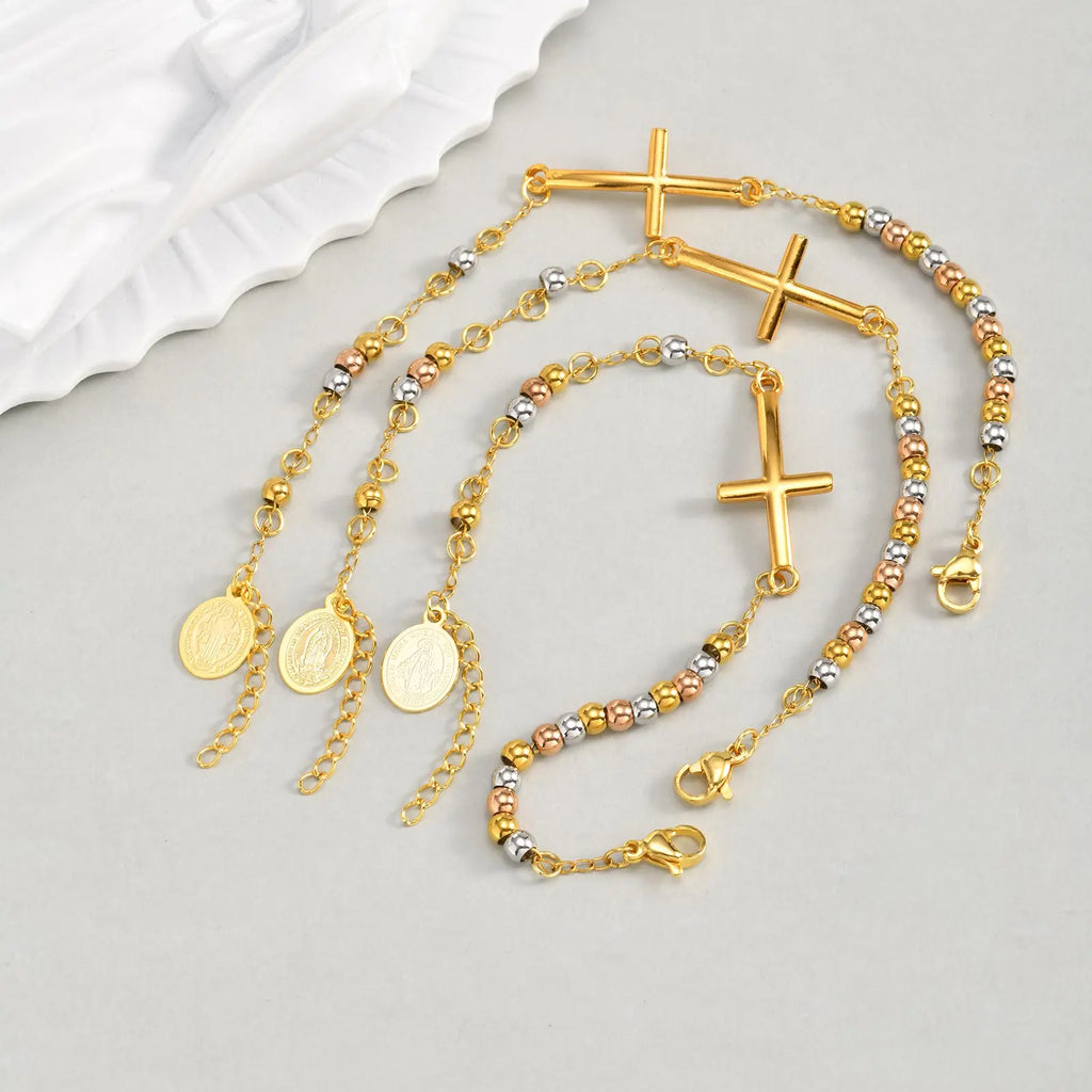 Elegante Armkette/ Armband in Gold, mit verschiedenen Motiven