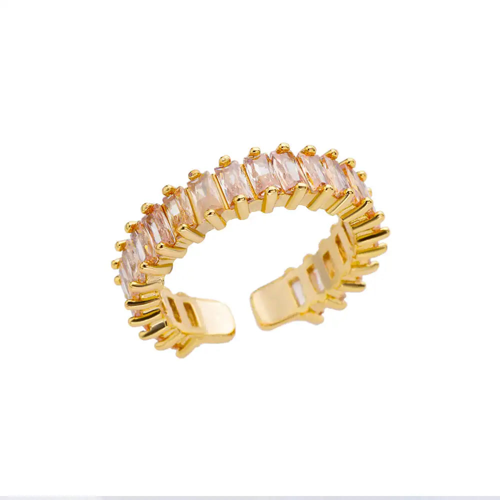 Eleganter Ring mit bunten Steinen, verschiedene Varianten