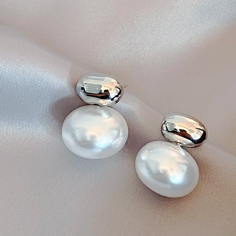 Elegante Perlenohrringe, verschiedene Modelle
