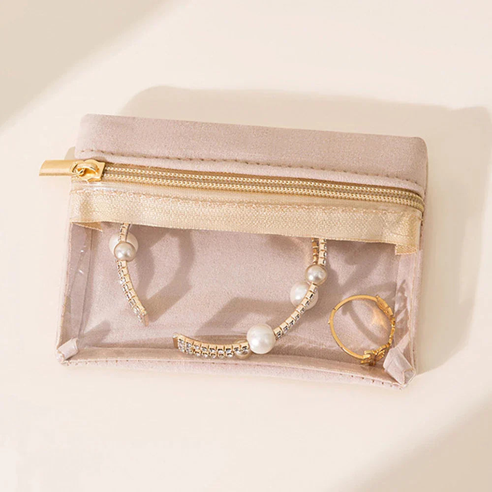 Kleine Schmuckaufbewahrungstasche, perfekt für die Handtasche
