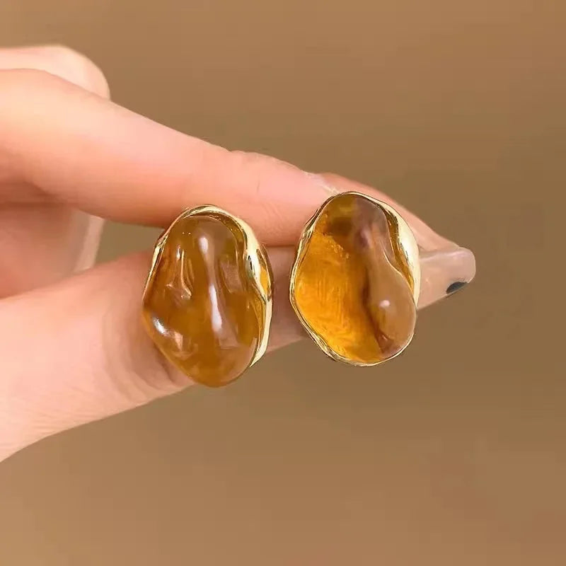 Elegante Ohrringe, verschiedene Steinfarben