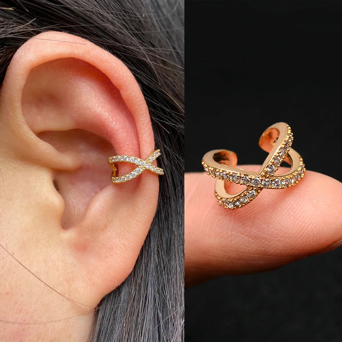 Elegante Earcuff´s, Ohrringe in zeitlosem Design