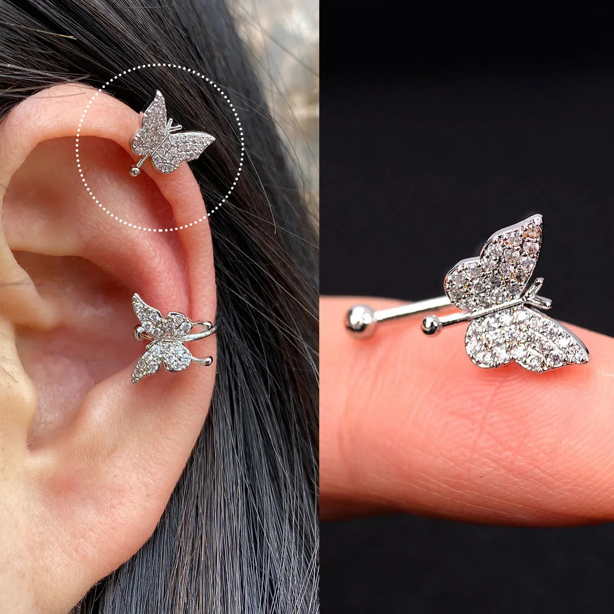 Elegante Earcuff´s, Ohrringe in zeitlosem Design