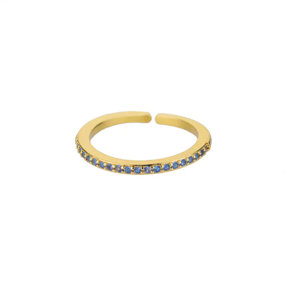 Eleganter Ring mit bunten Steinen, verschiedene Varianten