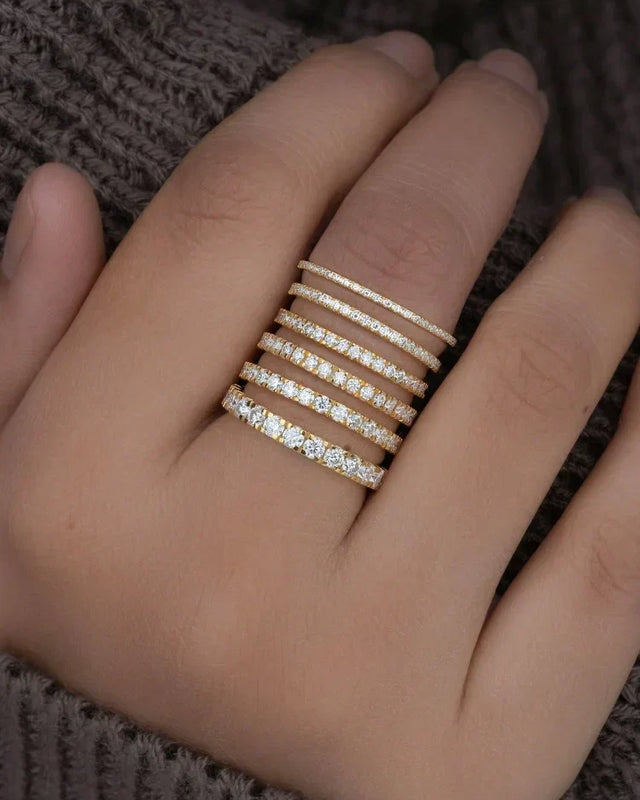 Eleganter, schmaler Ring, verschiedene Designs
