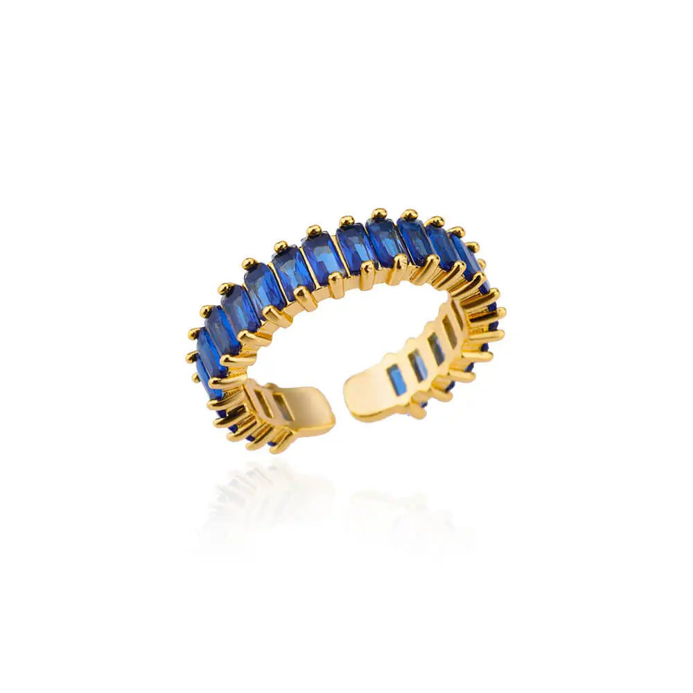 Eleganter Ring mit bunten Steinen, verschiedene Varianten