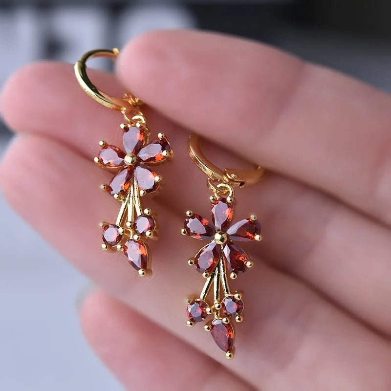 Elegante Blumen - Ohrringe - zeitlos und elegant
