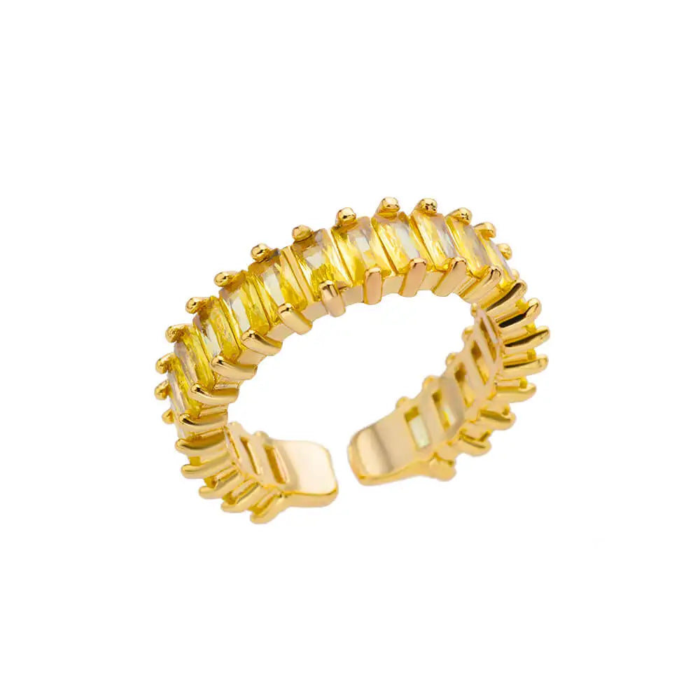 Eleganter Ring mit bunten Steinen, verschiedene Varianten
