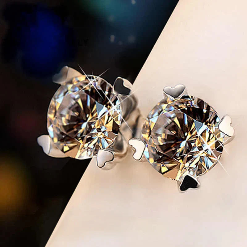 Elegante Ohrringe, verschiedene Farben und Steinformen
