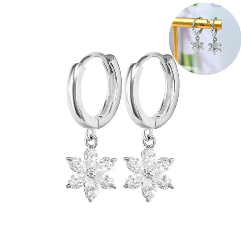 Elegante Ohrringe mit Glitzersteinen, elegant und schön