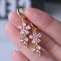 Elegante Blumen - Ohrringe - zeitlos und elegant