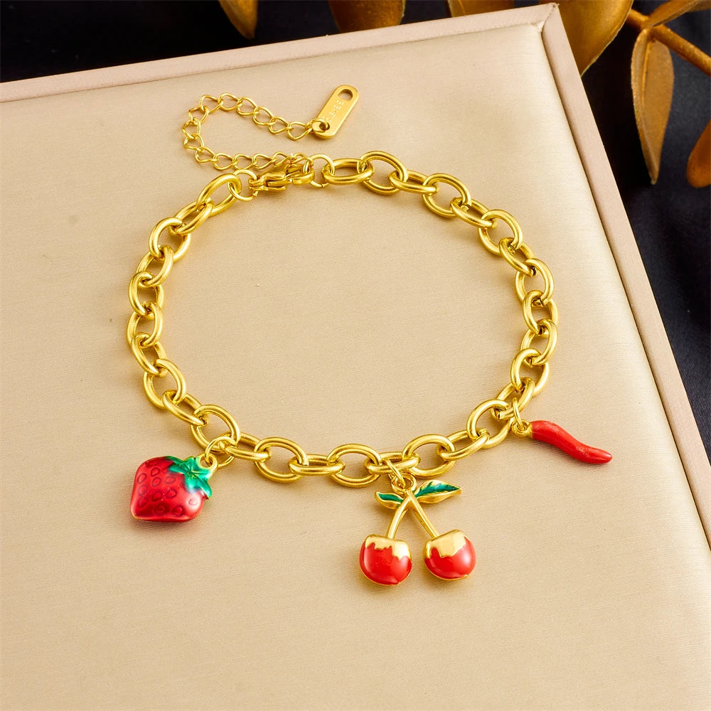 Elegantes Armband mit verschiedenen Motiv - Anhängern