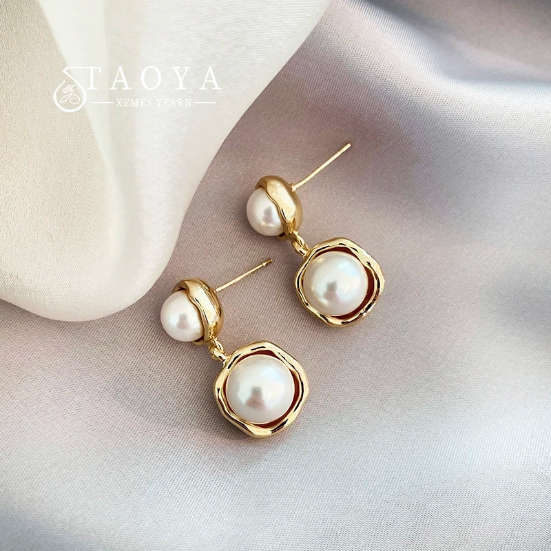 Elegante Perlenohrringe, verschiedene Modelle
