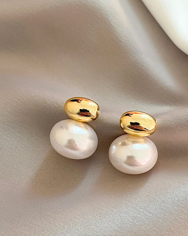 Elegante Perlenohrringe, verschiedene Modelle