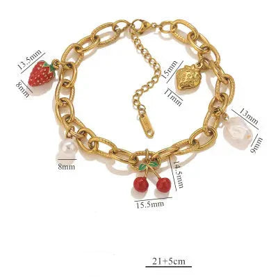 Elegantes Armband mit verschiedenen Motiv - Anhängern