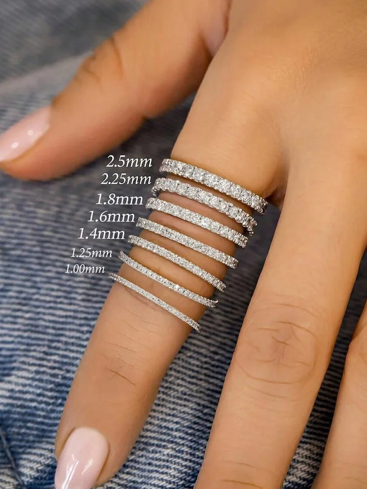 Eleganter, schmaler Ring, verschiedene Designs