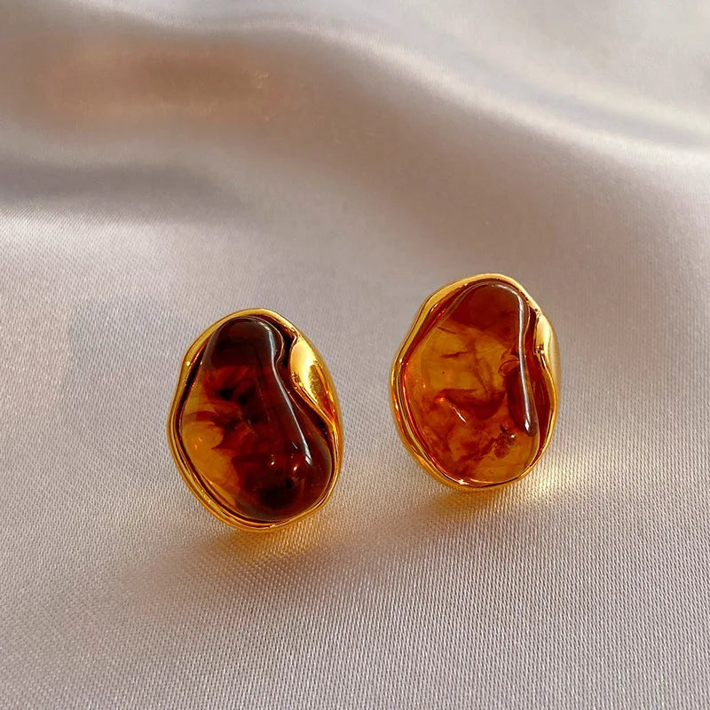 Elegante Ohrringe, verschiedene Steinfarben
