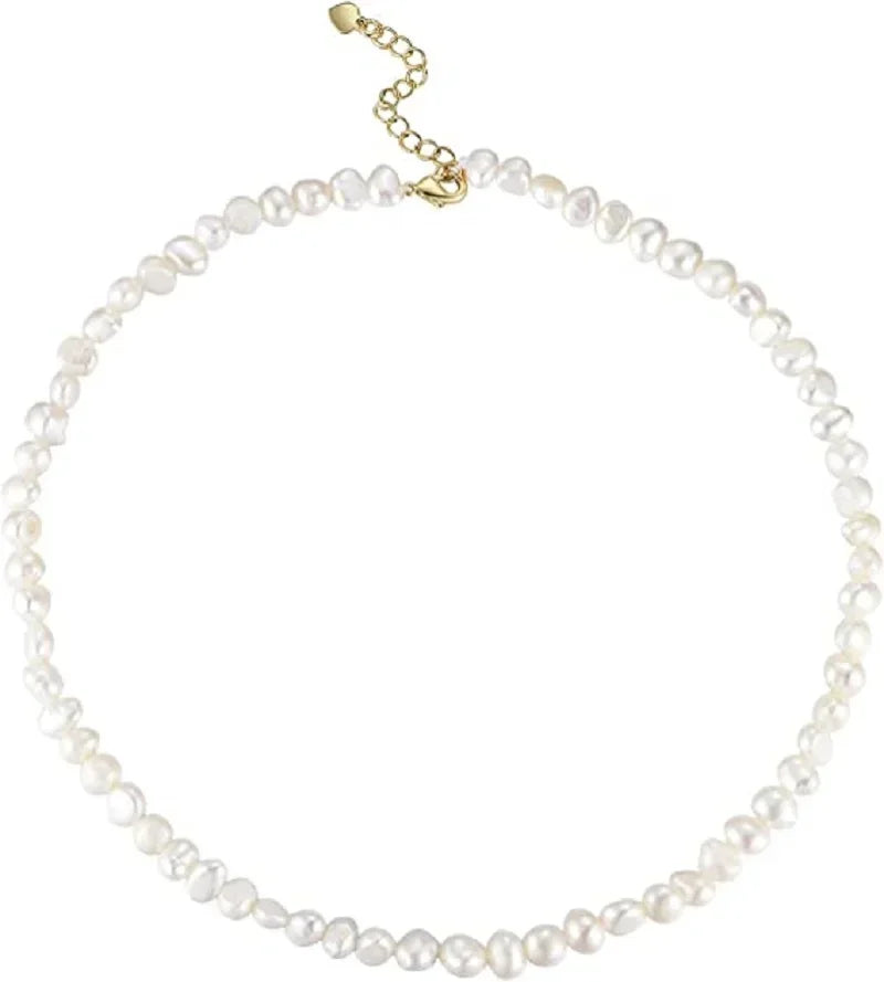 Elegante Perlenhalskette, verschiedene Farben