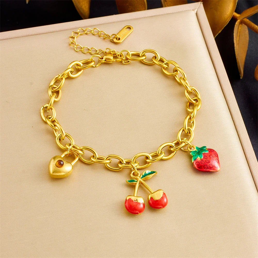 Elegantes Armband mit verschiedenen Motiv - Anhängern