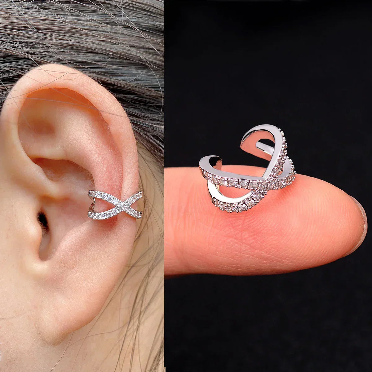 Elegante Earcuff´s, Ohrringe in zeitlosem Design
