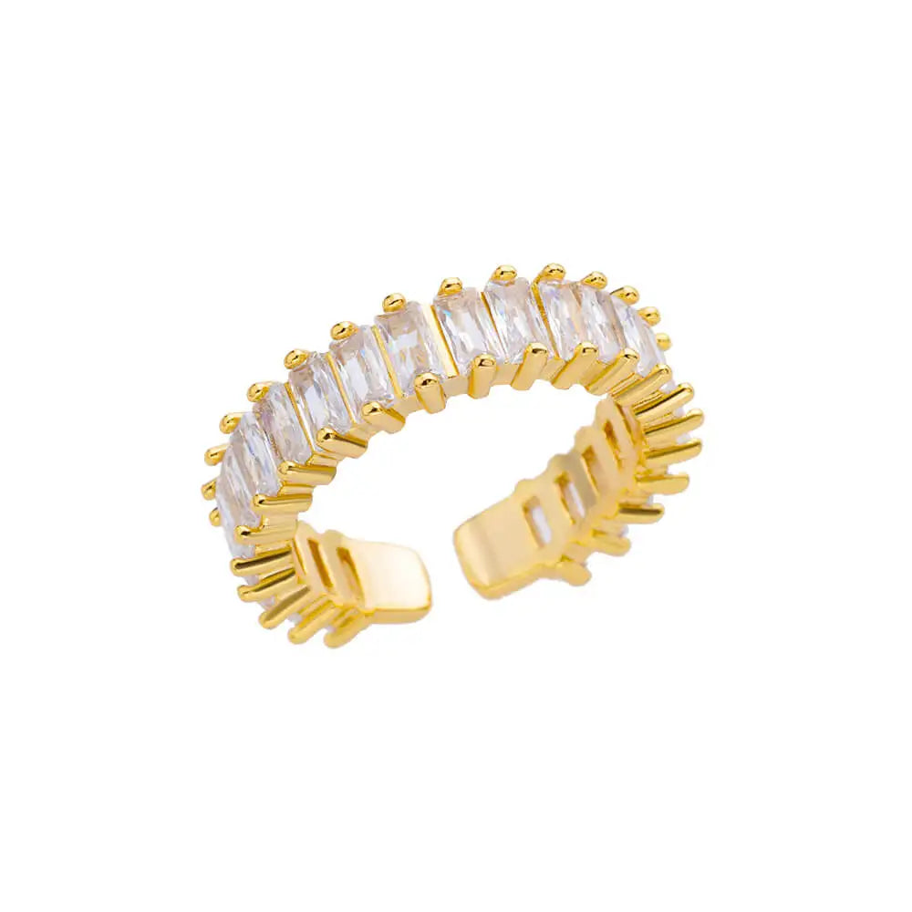 Eleganter Ring mit bunten Steinen, verschiedene Varianten