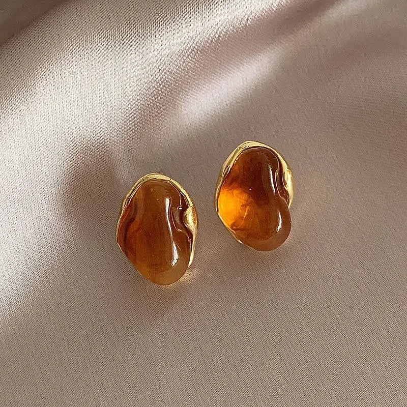 Elegante Ohrringe, verschiedene Steinfarben