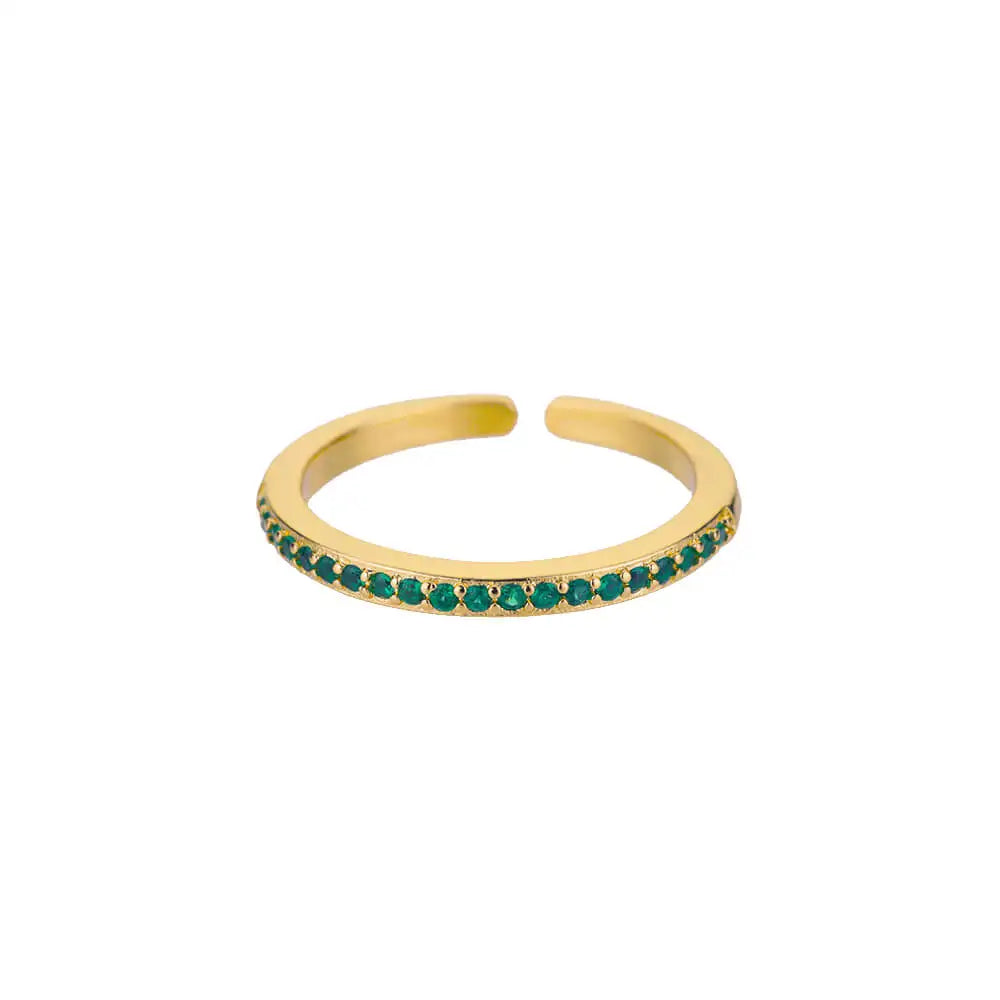 Eleganter Ring mit bunten Steinen, verschiedene Varianten